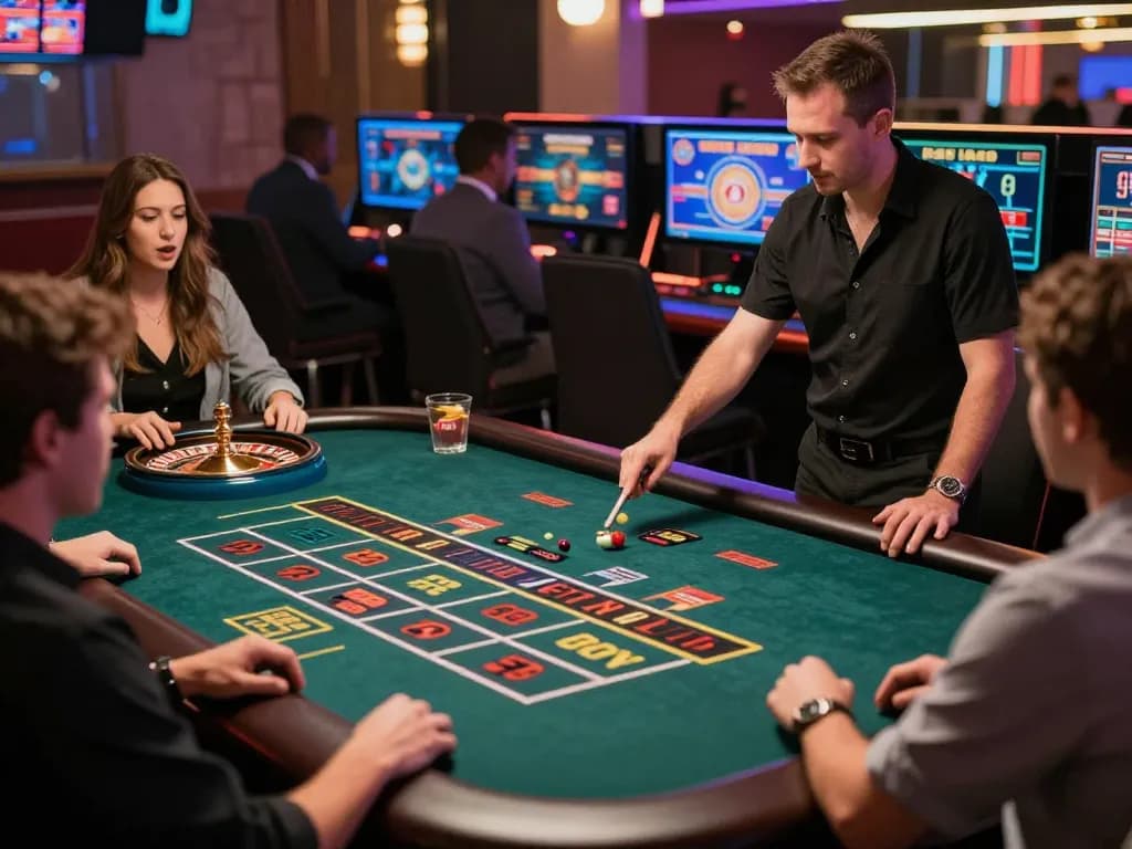 Pemain menikmati roulette langsung di kasino hwg500, berinteraksi dengan dealer nyata.