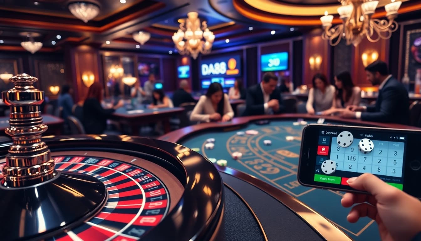 Engage with DA88 through an electrifying scene of poker and roulette excitement.