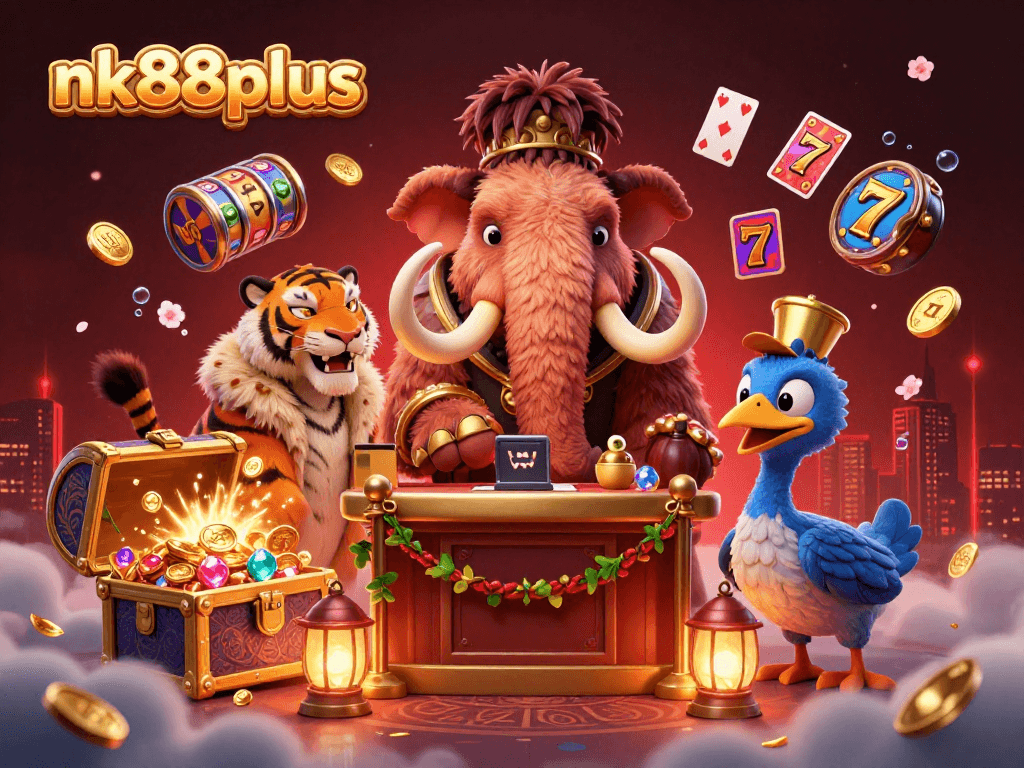 Experience thrilling games at nk88plus with a woolly mammoth bouncer, VIP saber-tooth tiger, and casino magic.