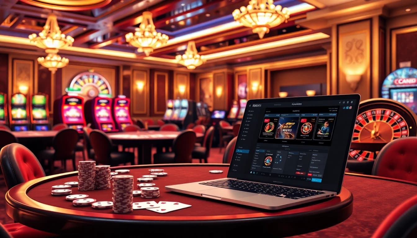 Experience a thrilling casino scene with active players and sparkling slot machines at https://f1686s.com/.