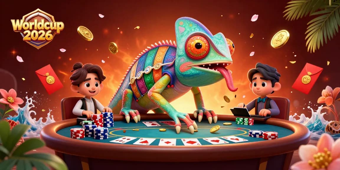 Experience the thrill of Worldcup 2026 with vibrant casino excitement and dynamic character interactions.