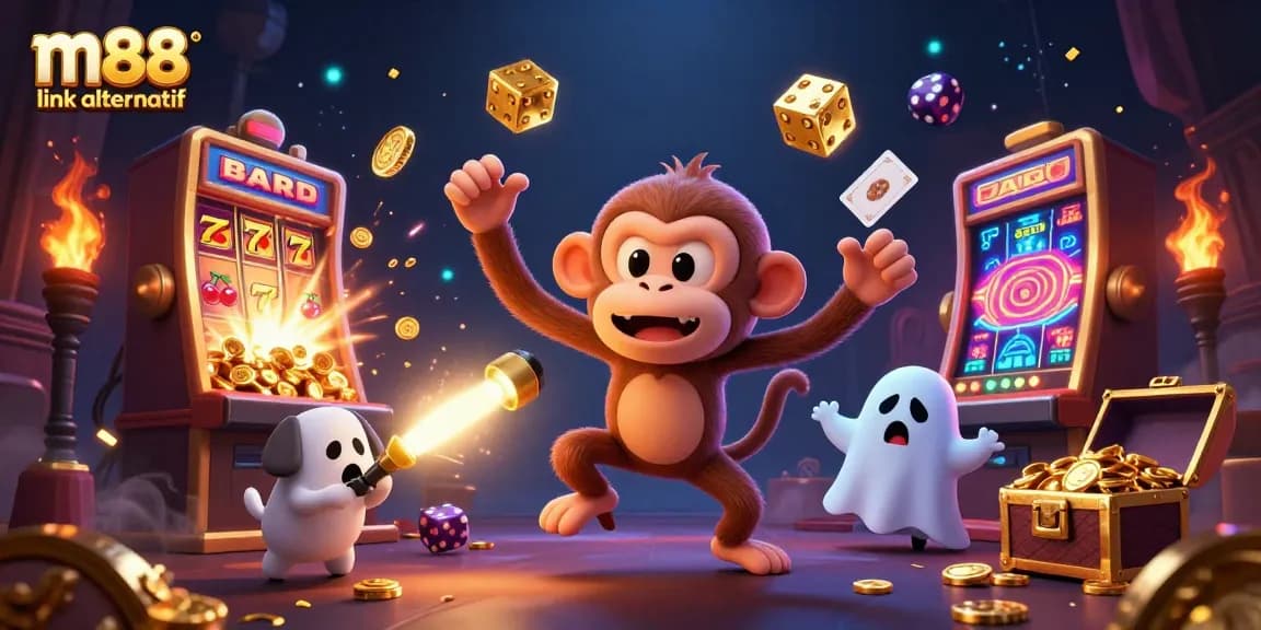 Experience the excitement of M88 link alternatif with vibrant casino elements and engaging characters.