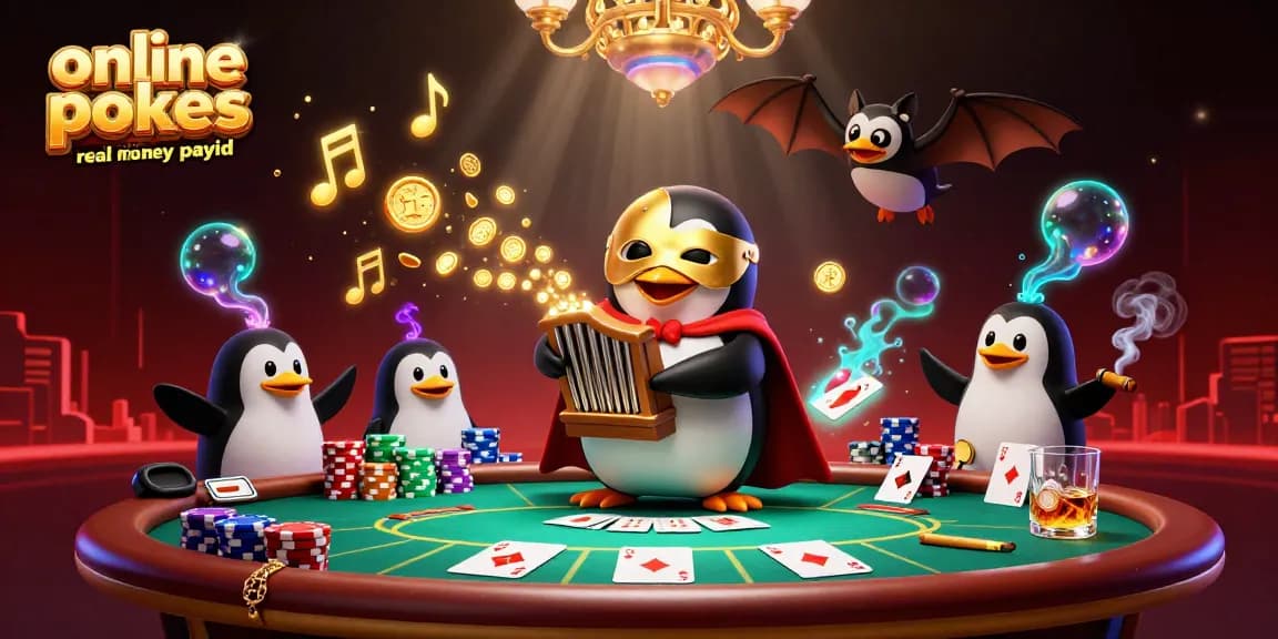 Experience online pokies Australia real money PayID with a thrilling casino scene featuring vibrant characters and dynamic elements.