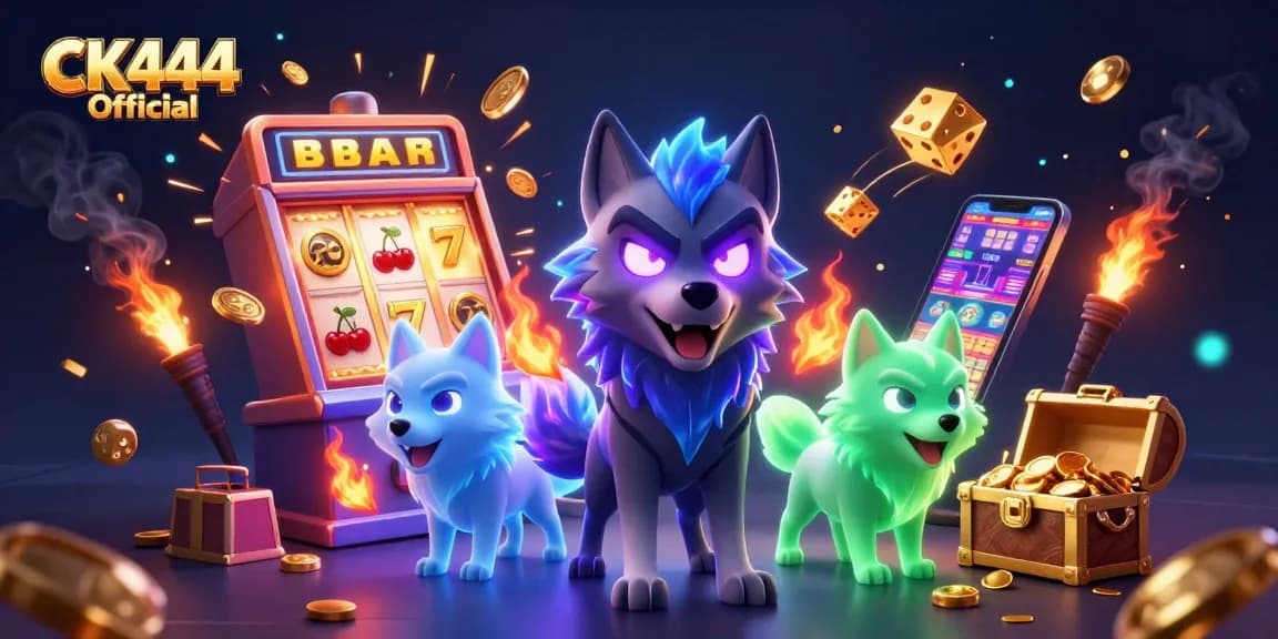 Experience thrill with CK444 Official as you win big amidst vibrant casino elements.