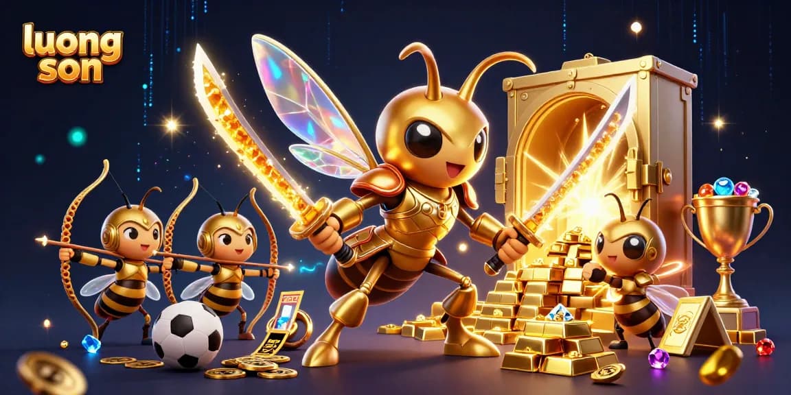 Bet on epic battles with Luong Son, featuring hornets, sports elements, and treasure!