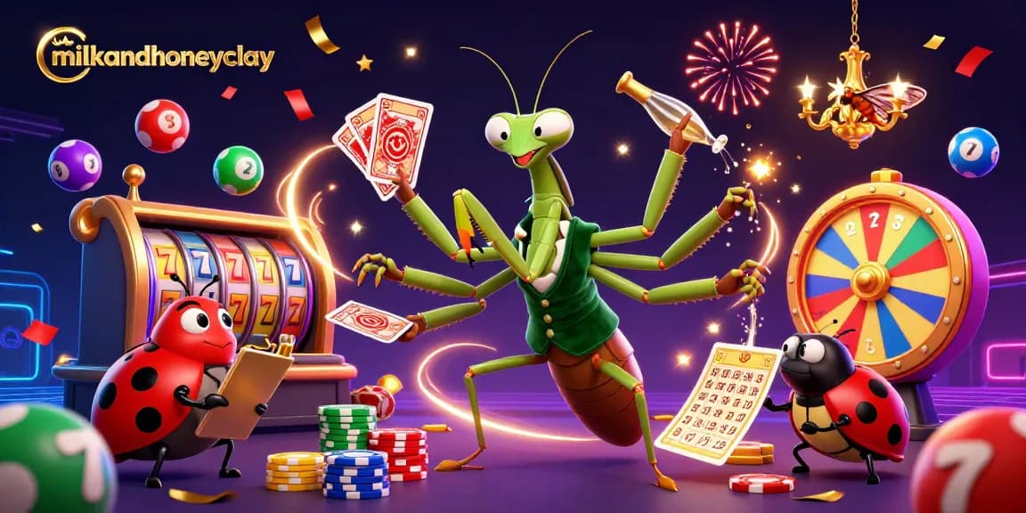 Experience the excitement of milkandhoneyclay through a vibrant casino scene with high-energy characters and dynamic gambling elements.