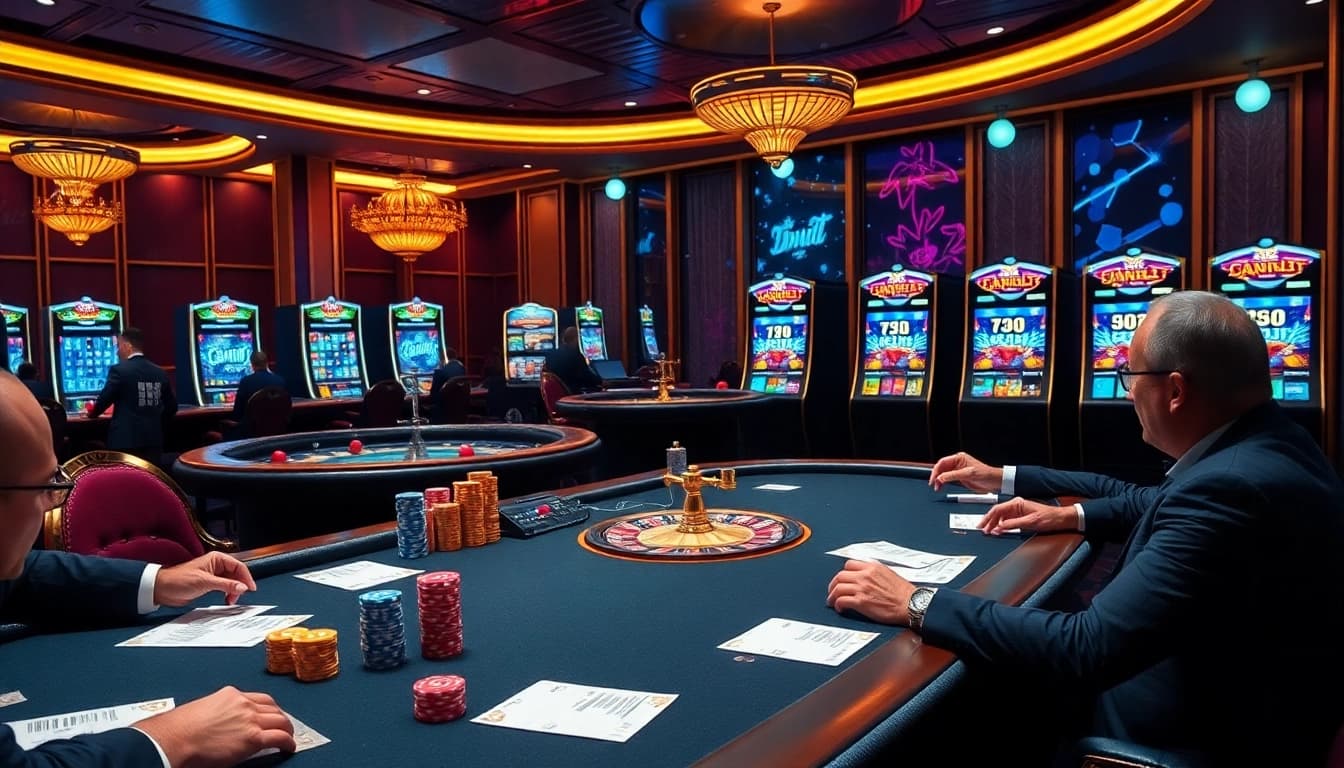 Experience the thrill of gaming at 23win1.it.com with vibrant poker and slot visuals.