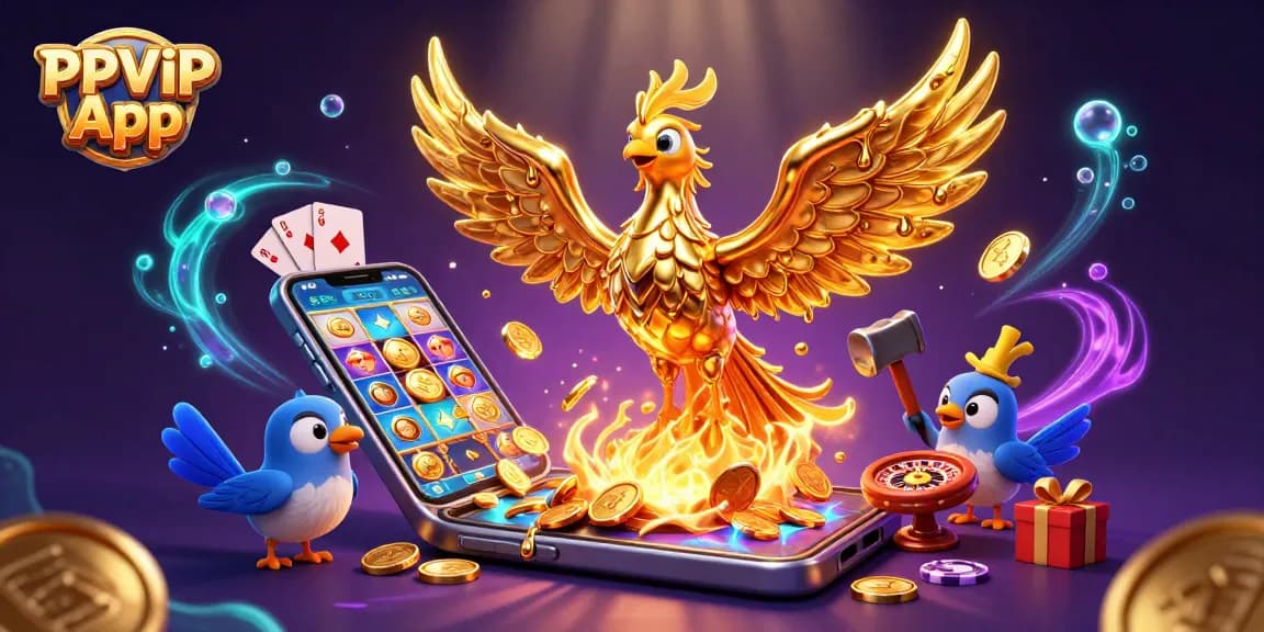 Play thrilling games with the PPVIP App featuring vibrant slot games and bonuses.