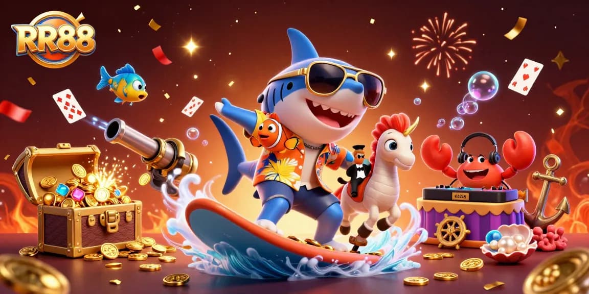 Experience the thrilling action of RR88 with a vibrant underwater casino adventure.