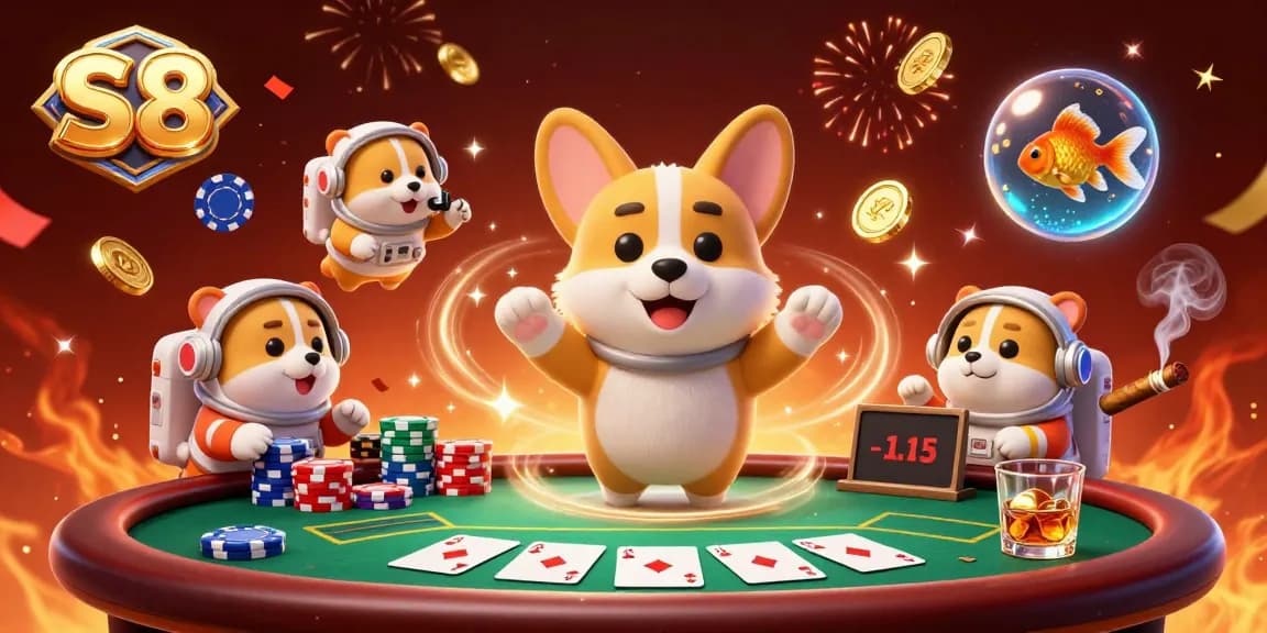 Win big with S8 at our dynamic space casino featuring vibrant characters and action!