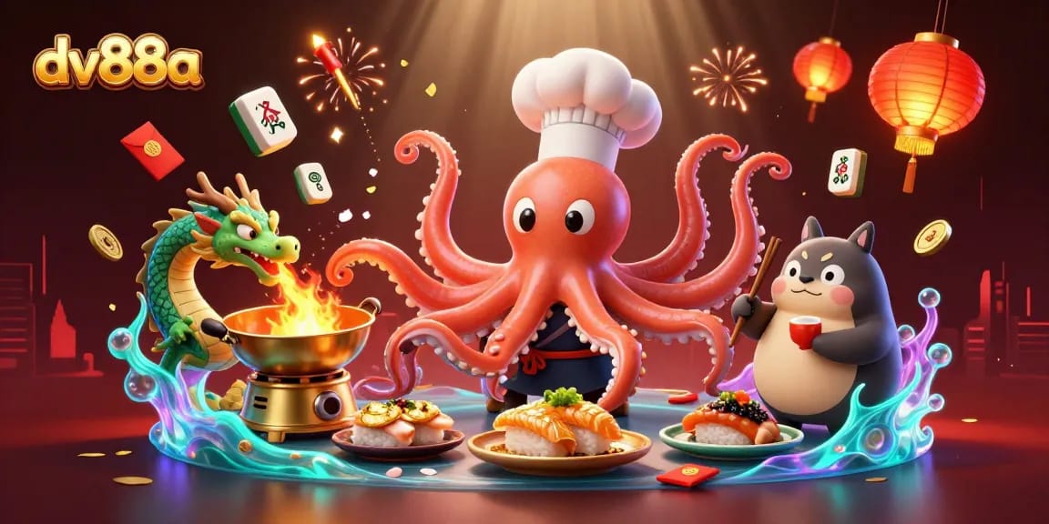 Experience thrilling gameplay at dv88a with unique 3D characters and vibrant casino elements.