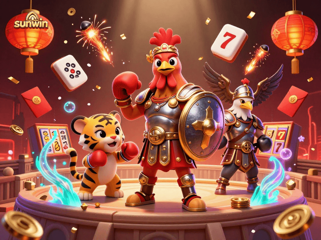 Experience sunwin's vibrant casino scene with dynamic characters and immersive gaming elements.