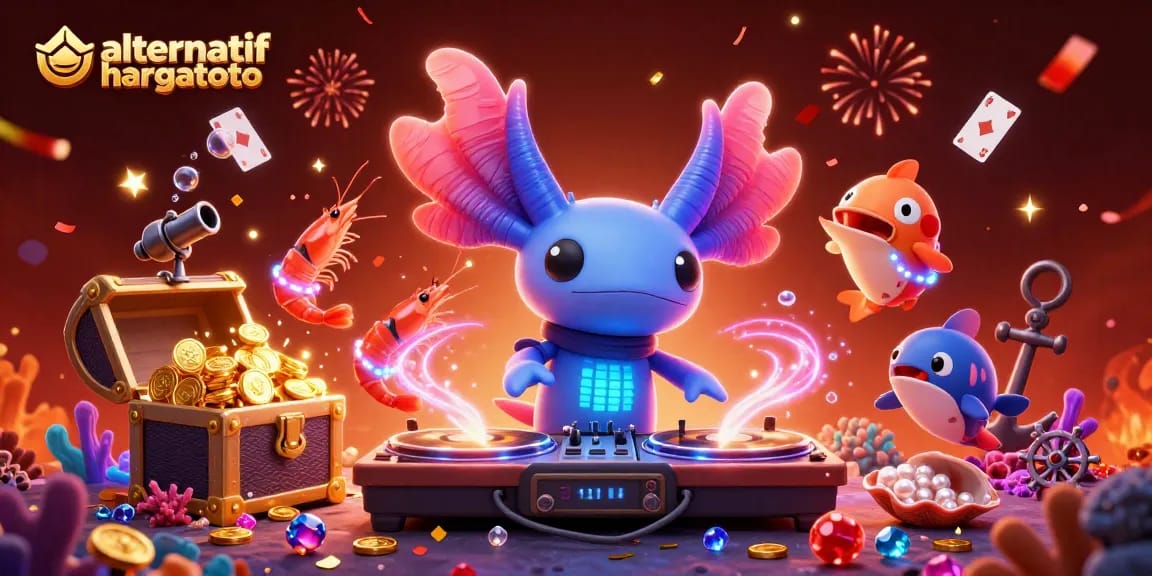 Join the fun with alternatif hargatoto through a vibrant underwater casino scene filled with colors and excitement.
