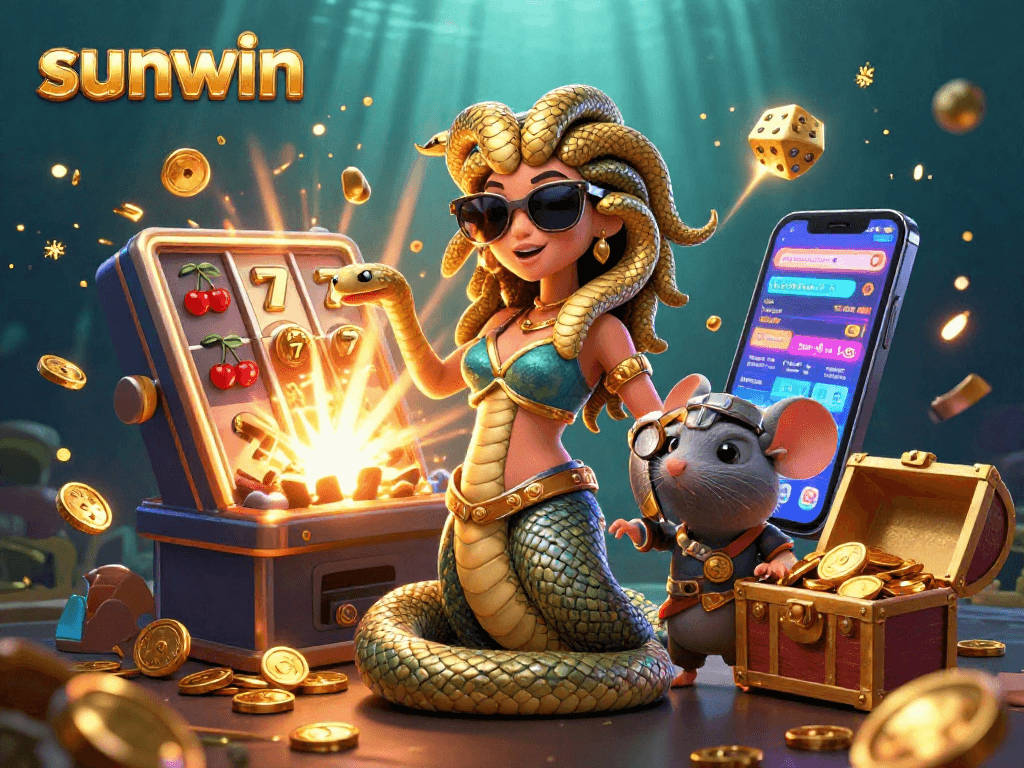 Spin to win with sunwin while surrounded by vibrant casino-themed excitement!