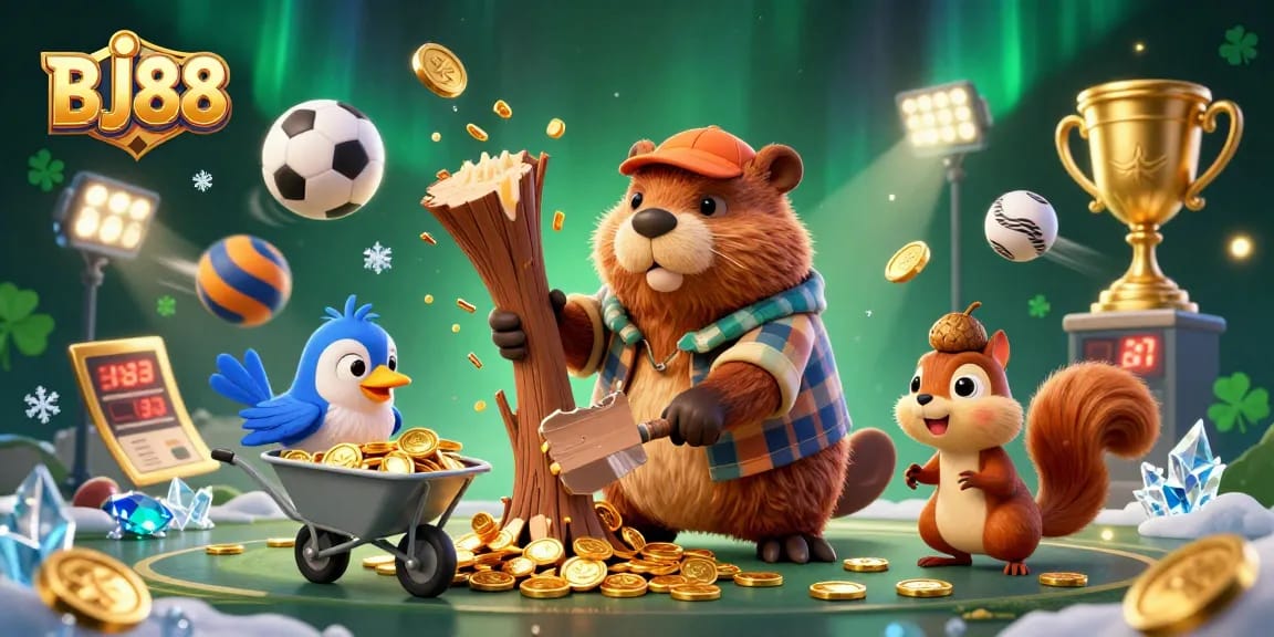 Experience thrilling wins with BJ88 in this dynamic, action-packed casino scene.