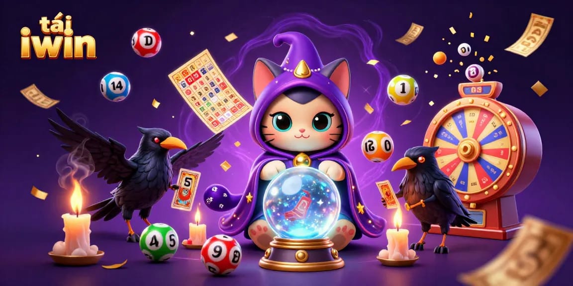 Engage with exciting lottery experiences while downloading tải iwin, featuring playful characters and vibrant game elements.