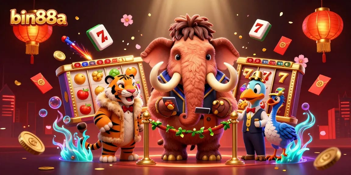 Spin winning jackpots at bin88a with 3D casino characters and vibrant game elements