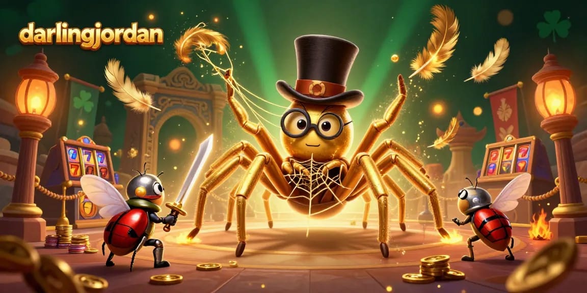 Engage thrillingly at darlingjordan with a dynamic 3D casino illustration showcasing exciting gameplay.