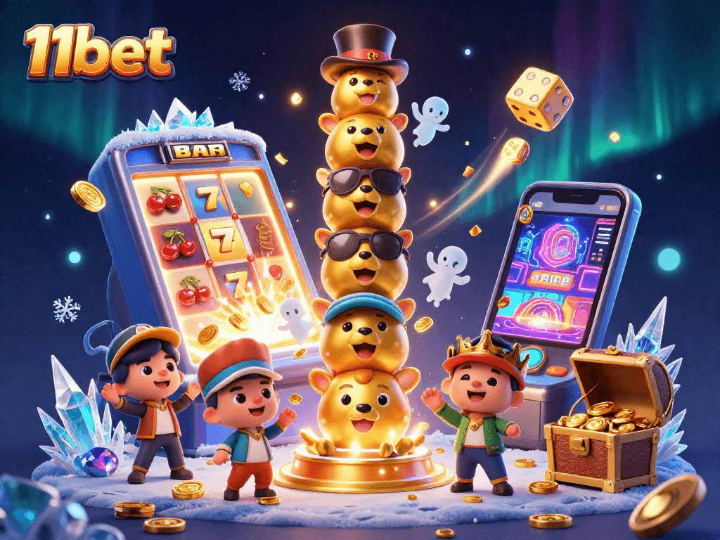 Experience thrilling gameplay at 11bet with a vibrant and dynamic casino scene.