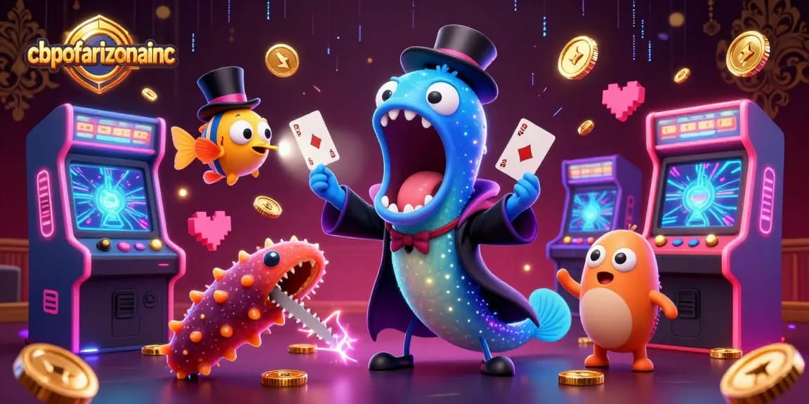 cbpofarizonainc showcases vibrant card tricks in a magical underwater casino adventure.
