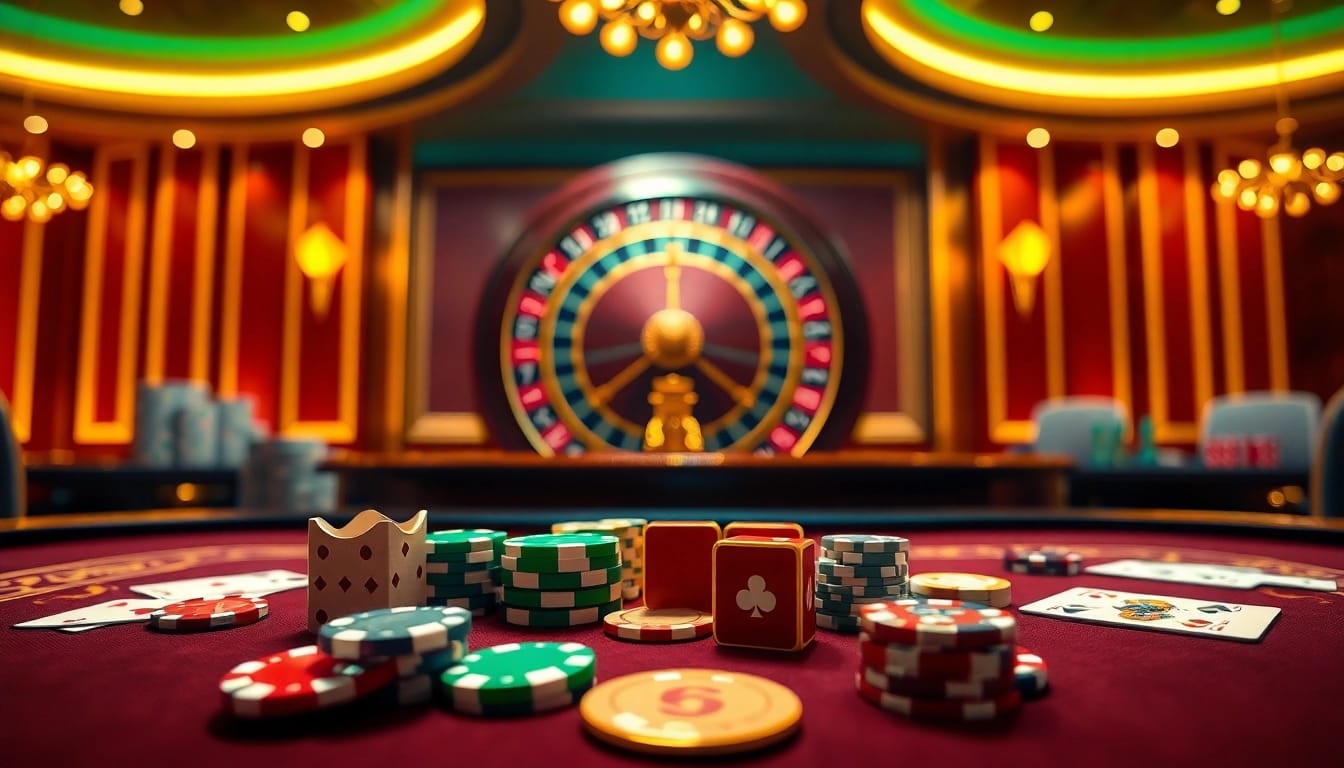 Experience the thrill of gambling at go999.in.net with vibrant casino tables and winning moments.
