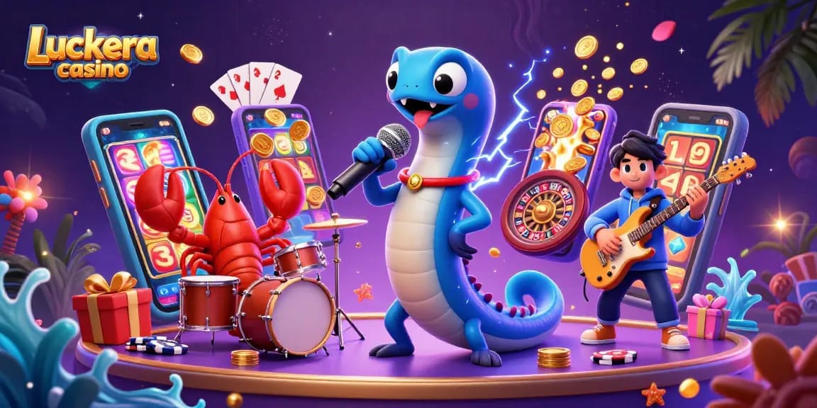Engage with thrilling gameplay at Luckera casino featuring a vibrant DJ performance.