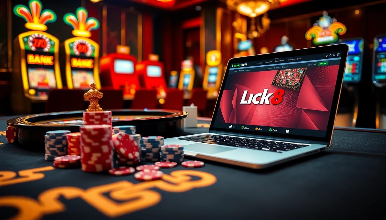 Experience the thrill of online gambling at luck8.jpn.com with vibrant gaming elements.