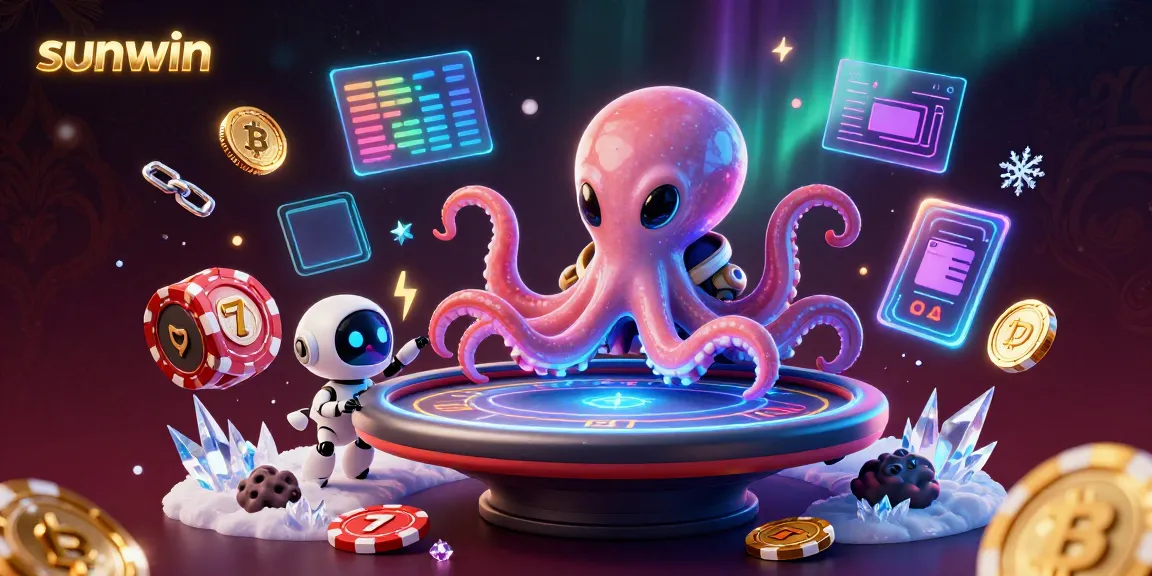 Play thrilling slots with sunwin in this exciting alien casino scene featuring vibrant game elements