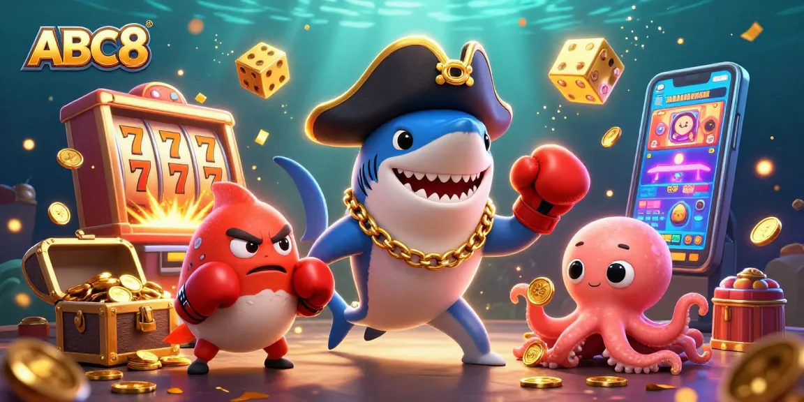 Engage with ABC8 gaming adventures featuring vibrant characters, coins, and dynamic slot action.