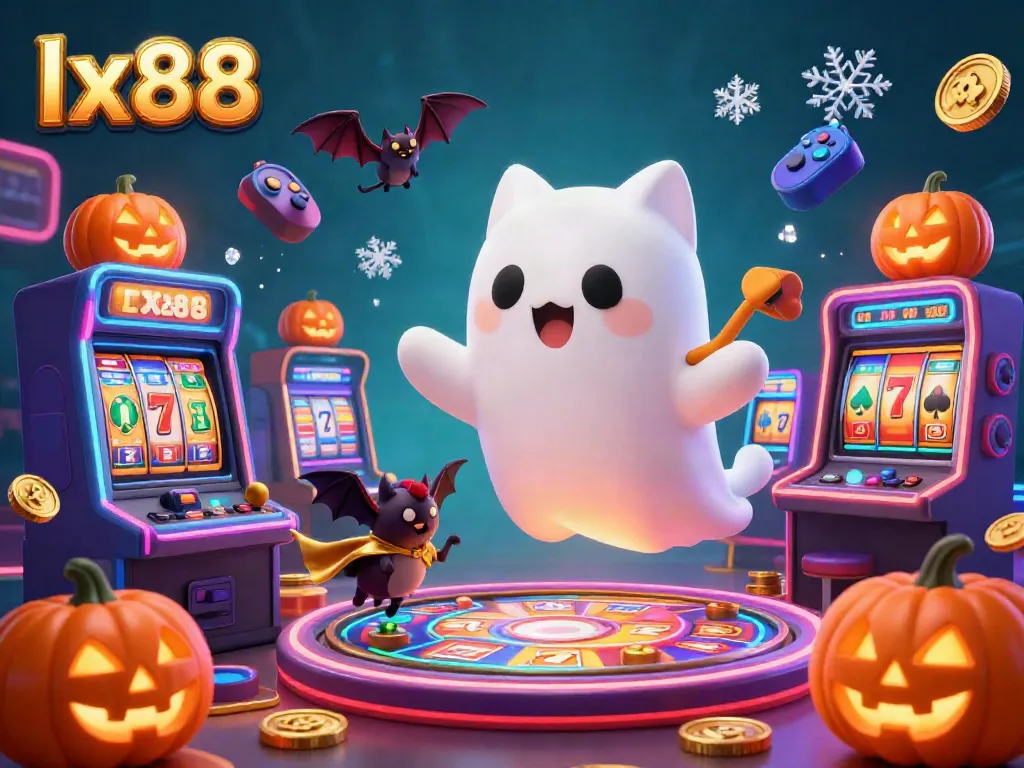 Experience thrilling moments at lx88 casino with vibrant 3D characters in a lively gaming scene.