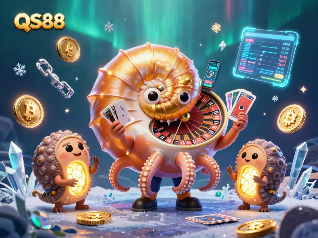 Experience the thrilling world of QS88 with a vibrant 3D casino scene showcasing excitement and dynamic elements.