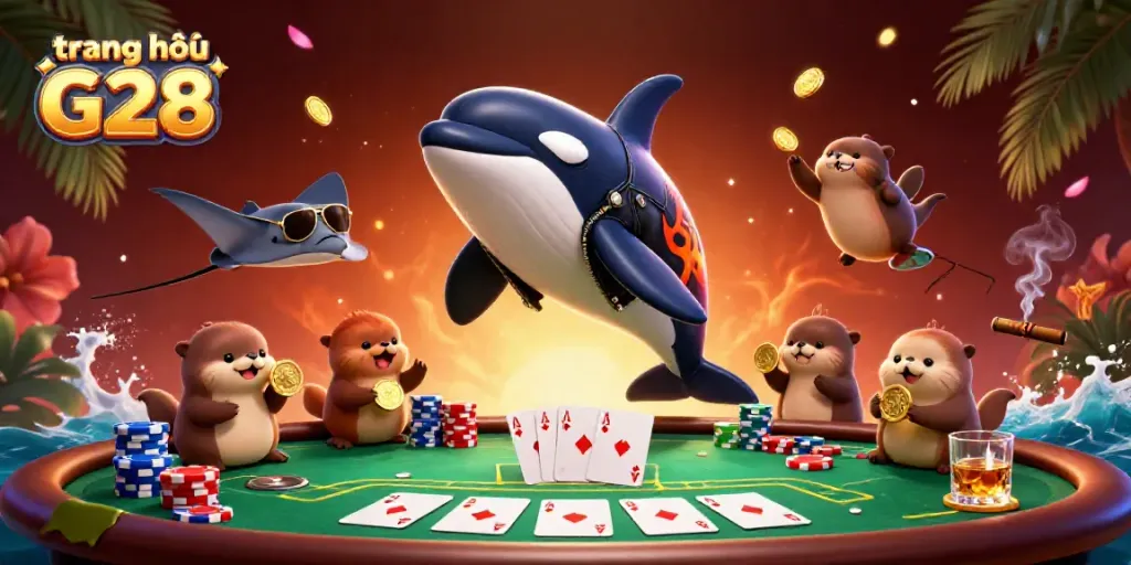 Experience excitement at trang chủ G28 with vibrant sea creatures and thrilling poker action.
