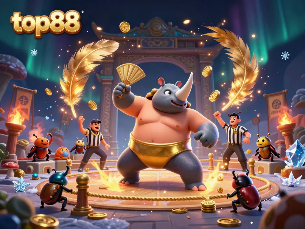 Experience the thrilling gameplay of top88 with vibrant casino elements and dynamic characters.
