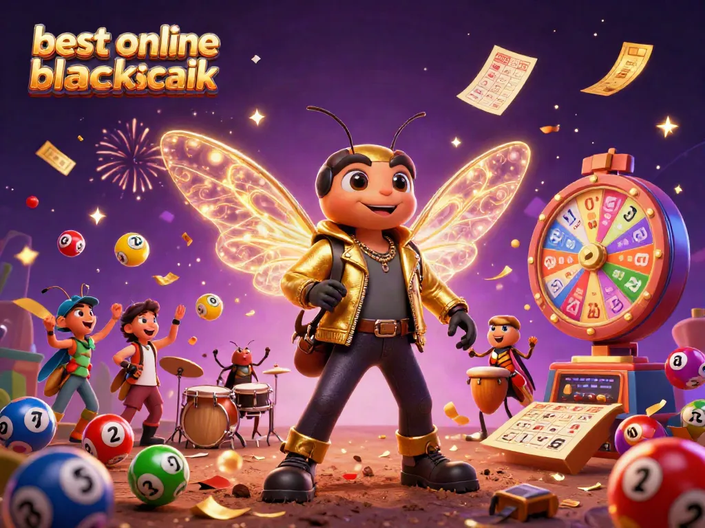 Experience the thrill of the best online blackjack with vibrant casino elements and dynamic 3D characters.