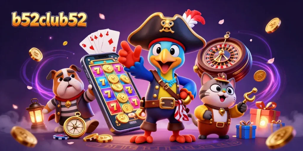 Win exciting jackpots at b52club52 with thrilling games from our dynamic 3D pirates!