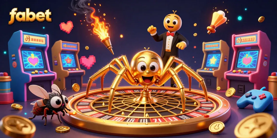 Watch the fabet spider captivatingly spinning its roulette web while bets are placed.