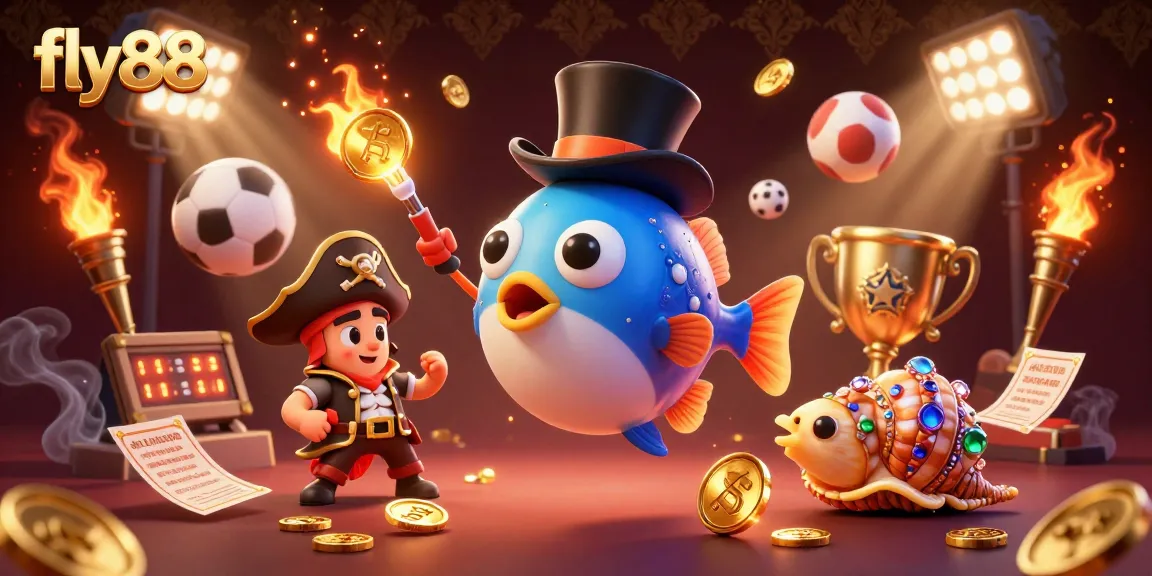 Experience the thrilling world of fly88, where golden coins and excitement collide in a dynamic casino gaming scene.