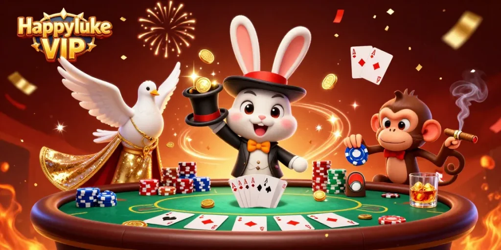 เข้าร่วม Happyluke VIP สัมผัสเกมสล็อตสุดฮิตพร้อมผู้ช่วยในแกรนด์คาสิโน