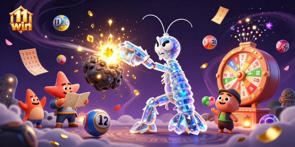 Join the 11 win adventure by immersing in exciting lottery games and vibrant visuals.